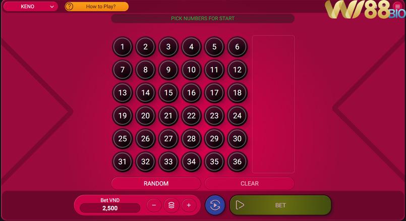 Bật mí bí kíp chơi Keno wi88
