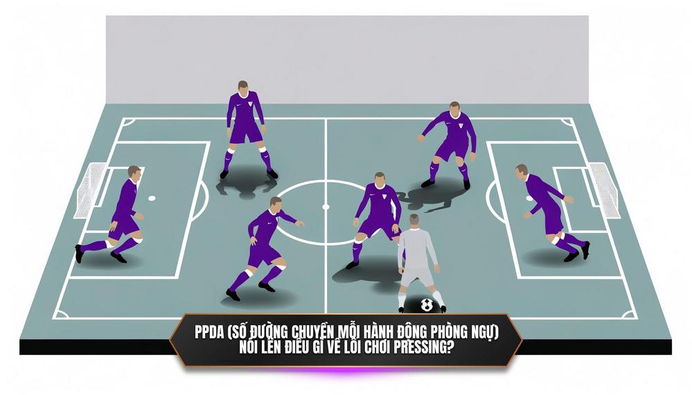 PPDA (Số đường chuyền mỗi hành động phòng ngự) nói lên điều gì về lối chơi pressing